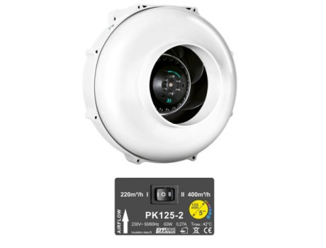 PK 125-2 скорости 220/400 куб Prima Klima Чехия купити в Україні фото