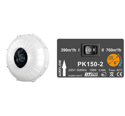 PK 150-2 скорости 390/760 куб Prima Klima Чехия фото
