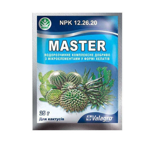 Master для кактусів і сукулентів 25 g фото